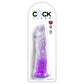 Pipedream King Cock Clear 8" Cock - Purple 20.3cm Dong Dildo