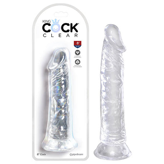 Pipedream King Cock Clear 8" Cock - Clear 20.3cm Dong Dildo