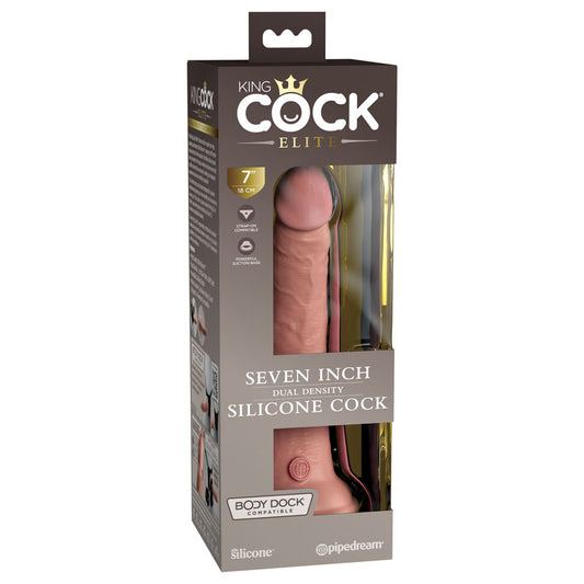 Pipedream King Cock Elite 7" Dual Density Cock - Flesh 17.8cm Dong Dildo