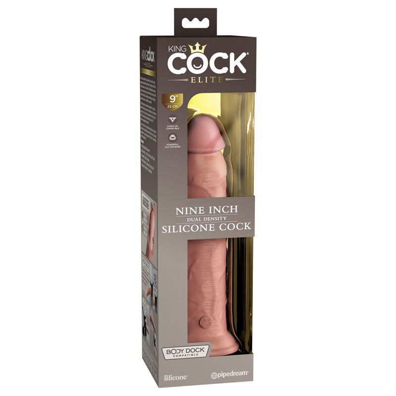 Pipedream King Cock Elite 9" Dual Density Cock Flesh 22.9cm Dong Dildo