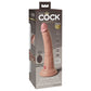 Pipedream King Cock Elite 7" Vibrating Dual Density Cock w Remote Flesh 17.8cm