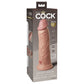 Pipedream King Cock Elite 8" Vibrating Dual Density Cock - Flesh 20.3cm Dong