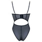 Muse Lingerie Black Mesh Bodysuit with Gold Chain Straps Size S/M/L/XL