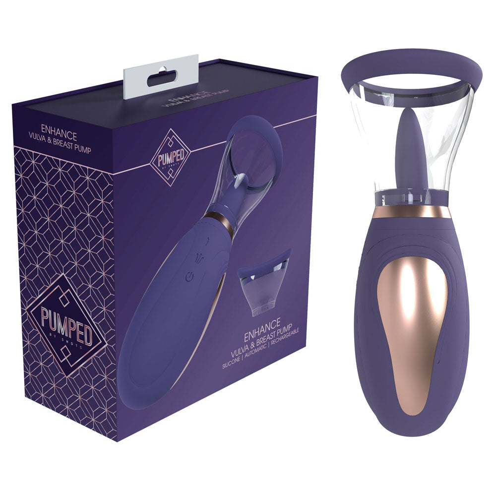 Shots Toys | PUMPED Enhance Auto Vulva & Breast Pump - Purple