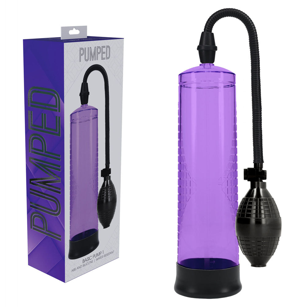 Shots Toys | PUMPED Basic Pump 1 - Purple Penis Pump