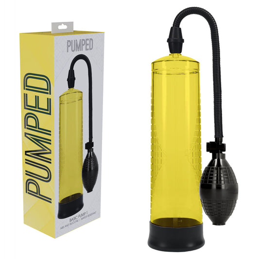 Shots Toys | PUMPED Basic Pump 1 - Yellow Penis Pump