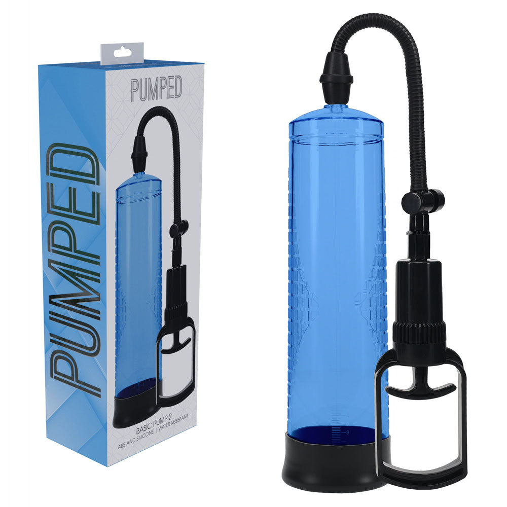 Shots Toys | PUMPED Basic Pump 2 - Blue Penis Pump