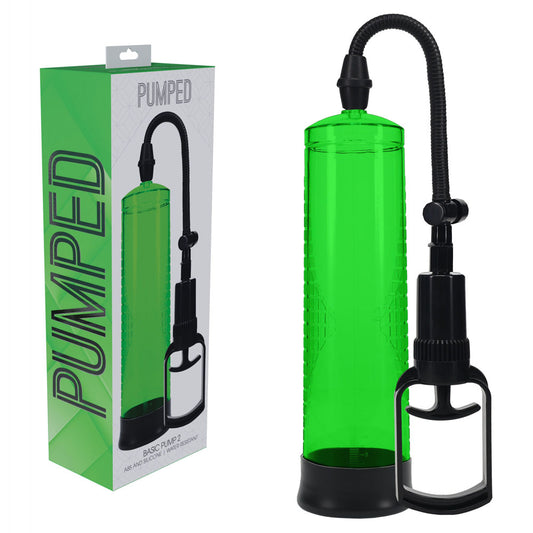 Shots Toys | PUMPED Basic Pump 2 - Green Penis Pump