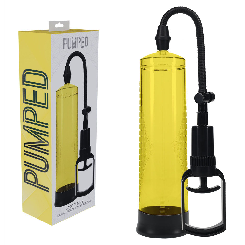 Shots Toys | PUMPED Basic Pump 2 - Yellow Penis Pump