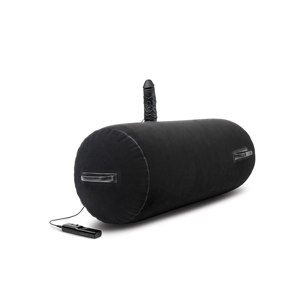 Whipsmart Inflatable Bangin Bolster - Black Inflatable Cushion with 6" Vibrating Dong