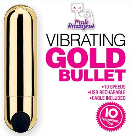 Cousins Group | Pink Pussycat Vibrating Gold Bullet