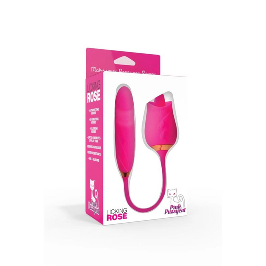 Cousins Group | Pink Pussycat Licking Rose Stimulator