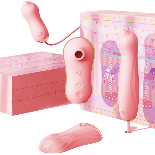 ZALO Unicorn Set Suction 3 in 1 Massager Pink