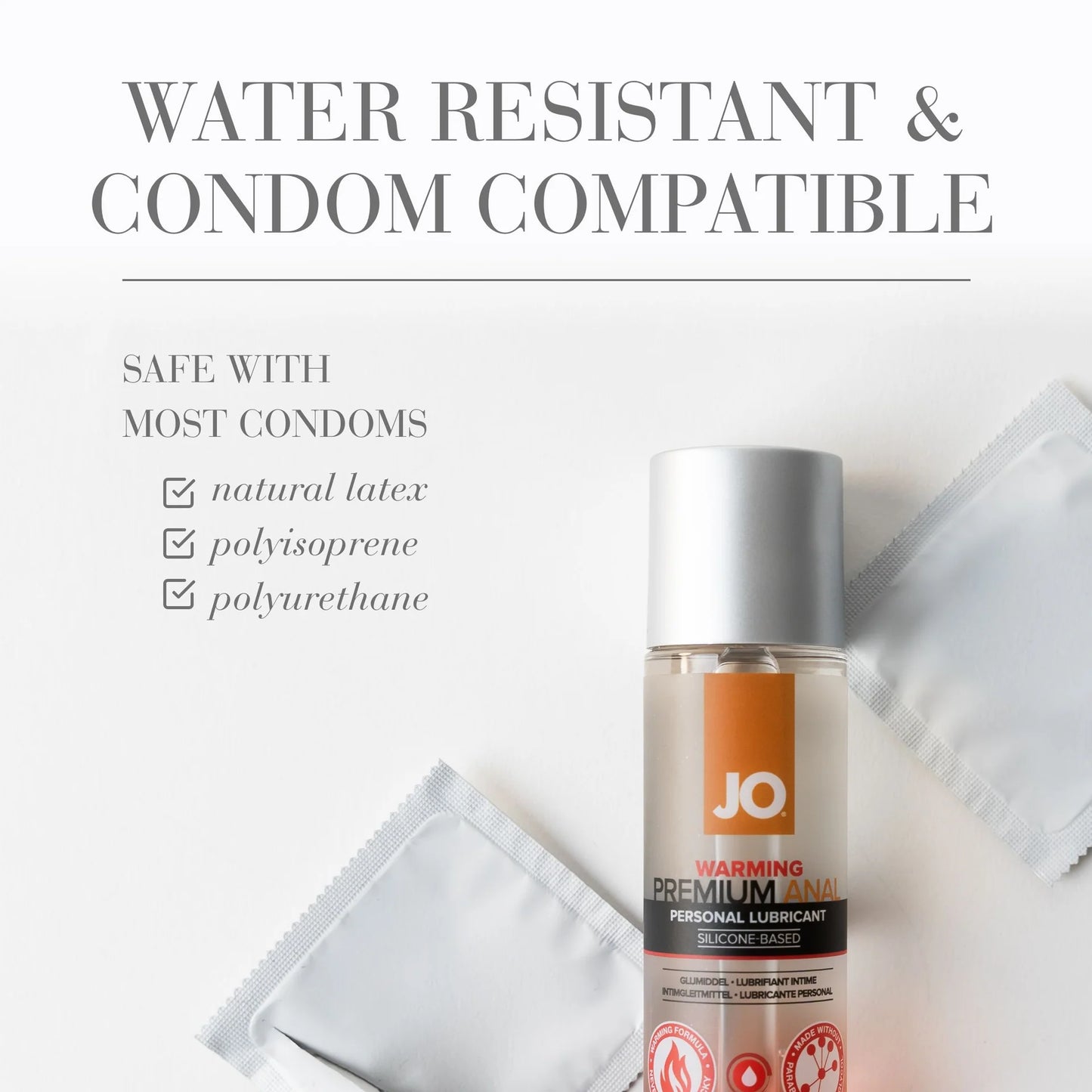 JO Premium Anal Silicone Warming Lubricant 2oz/60ml