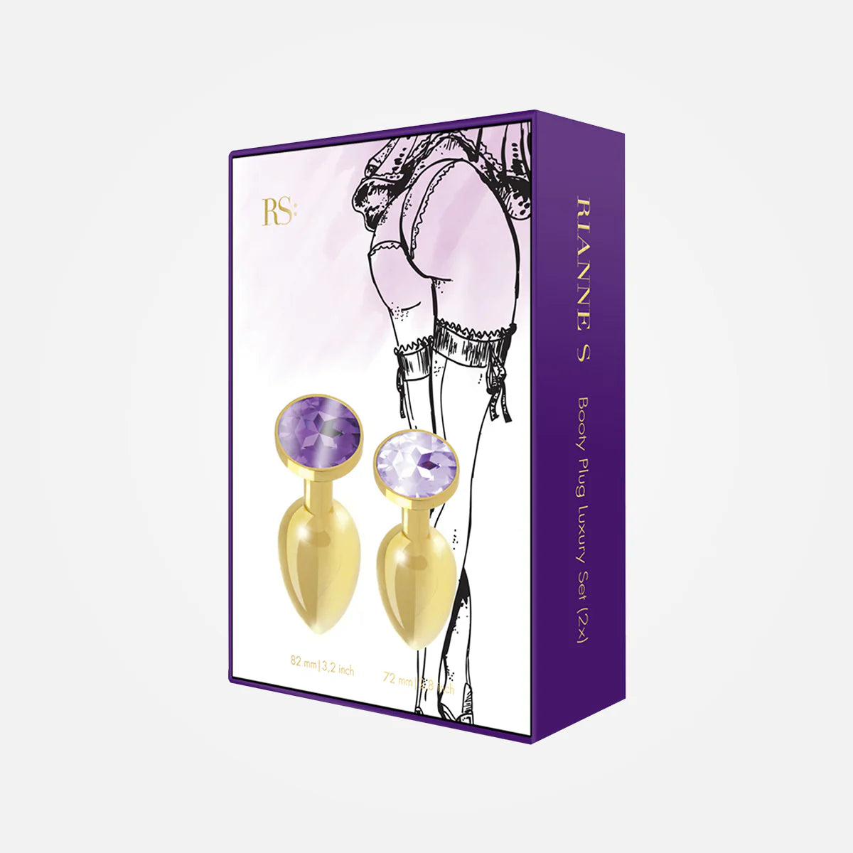 Rianne-S Booty Plug Luxury Set 2 Gold