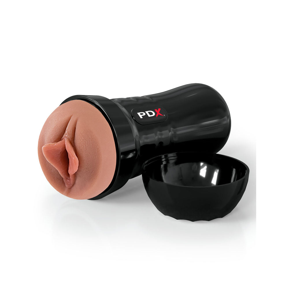 Pipedream PDX Extreme - Wet Pussies - Super Luscious - Self Lubricating Brown Vagina Stroker