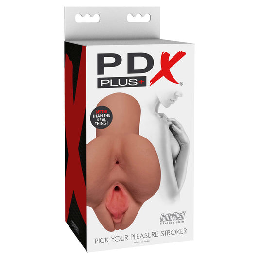 Pipedream PDX PLUS Pick Your Pleasure Stroker - Tan Vagina Stroker