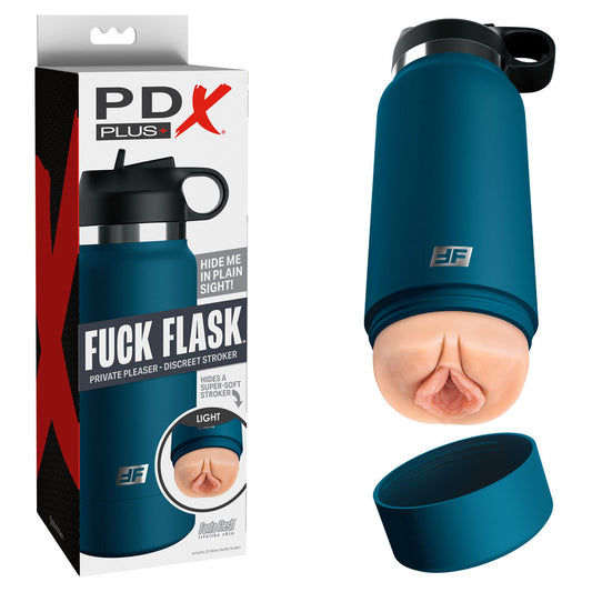 Pipedream PDX Plus Fuck Flask - Private Pleaser - Flesh Discreet Vagina Stroker