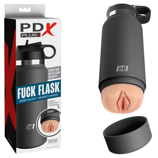 Pipedream PDX Plus Fuck Flask - Secret Delight - Flesh Discreet Vagina Stroker