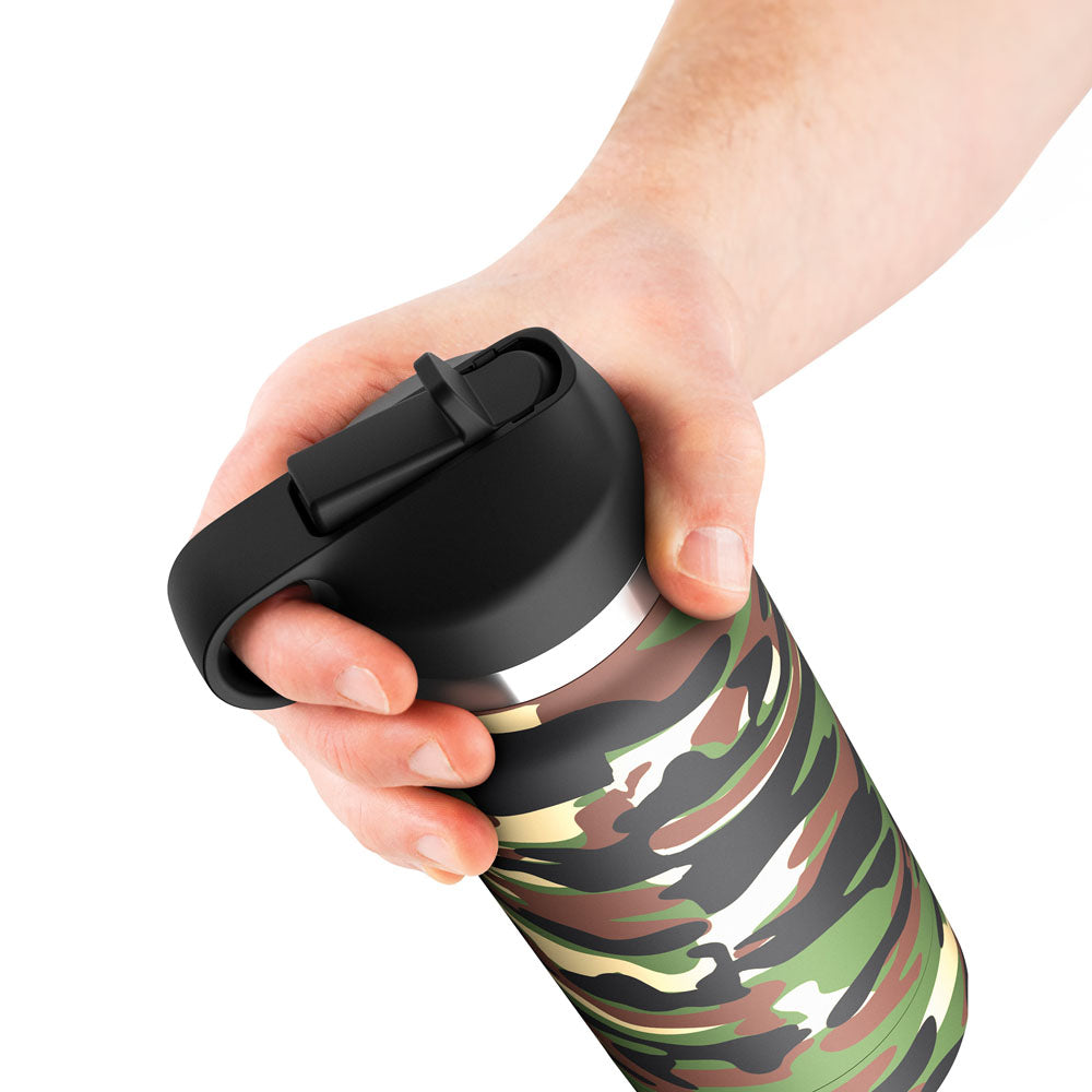 Pipedream PDX Plus Fap Flask - Happy Camper - Frosted Discreet Stroker