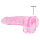 Shots Toys | REALROCK Crystal Clear 9" / 22cm Realistic Dildo with Balls - Pink