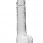 Shots Toys | REALROCK Crystal Clear 9" / 22cm Realistic Dildo with Balls - Transparent