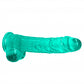 Shots Toys | REALROCK Crystal Clear 9" / 22cm Realistic Dildo with Balls - Turquoise