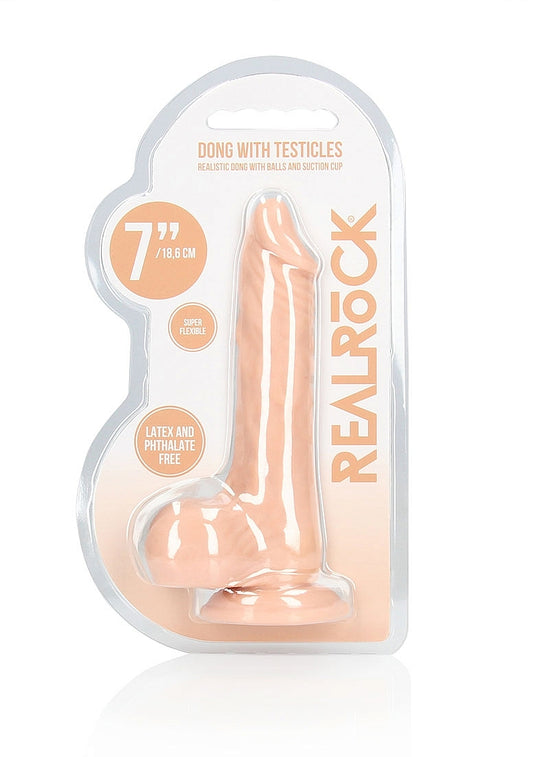 Shots Toys | REALROCK Realistic Dildo With Balls 7" / 17cm Flesh