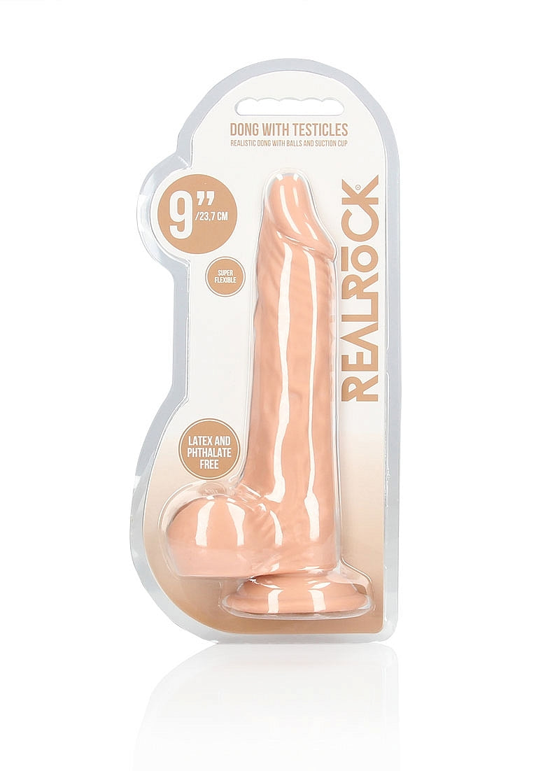 Shots Toys | REALROCK Realistic Dildo With Balls 9" / 23cm Flesh