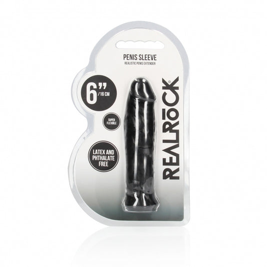 Shots Toys | REALROCK Penis Sleeve 6" - Black