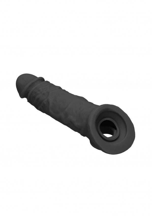 Shots Toys | REALROCK Penis Sleeve 8" - Black