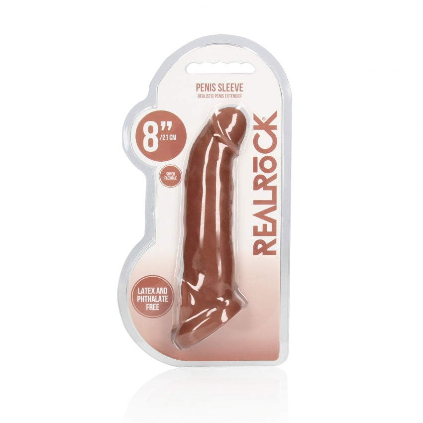 Shots Toys | REALROCK Penis Sleeve 8" - Tan