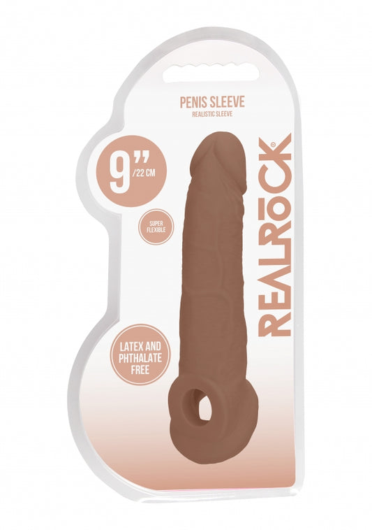 Shots Toys | REALROCK Penis Sleeve 9" - Tan