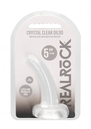 Shots Toys | REALROCK Crystal Clear 5" / 12cm Non Realistic Dildo with Suction Cup - Transparent