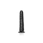 REALROCK Realistic Slim Dildo without Balls - Black 18cm (7") Dong