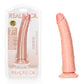 REALROCK Realistic Slim Dildo without Balls - Flesh 18cm (7") Dong w Suction