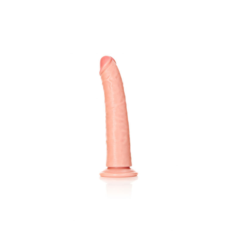 REALROCK Realistic Slim Dildo without Balls - Flesh 18cm (7") Dong w Suction