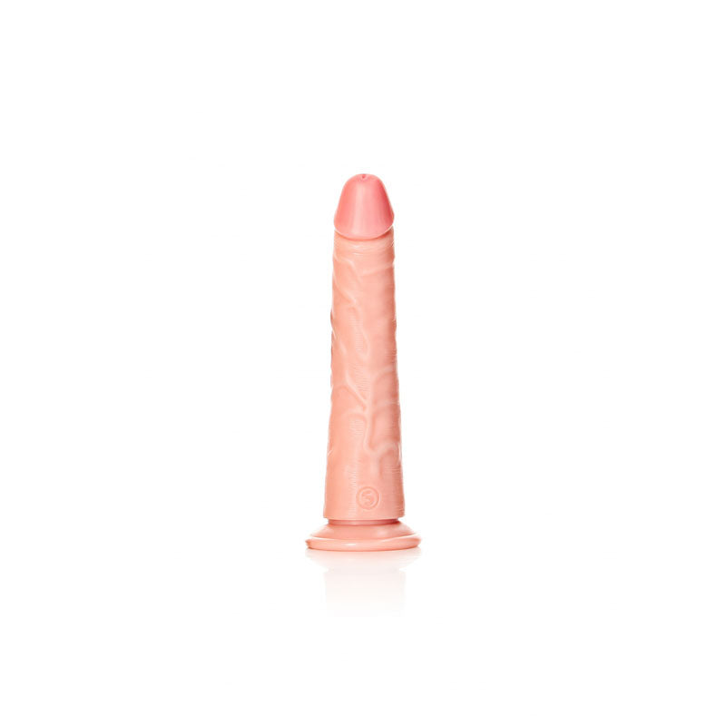 REALROCK Realistic Slim Dildo without Balls - Flesh 18cm (7") Dong w Suction