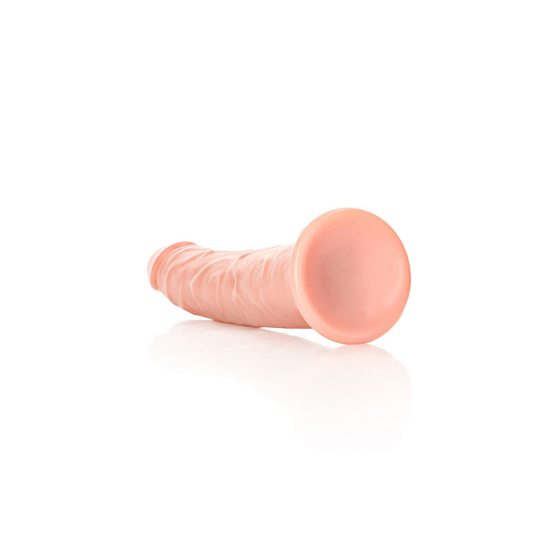 REALROCK Realistic Slim Dildo without Balls - Flesh 18cm (7") Dong w Suction