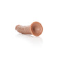 Shots Toys | REALROCK Realistic Slim Dildo with Suction Cup - Tan 18cm (7") Dong