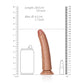 Shots Toys | REALROCK Realistic Slim Dildo with Suction Cup - Tan 18cm (7") Dong