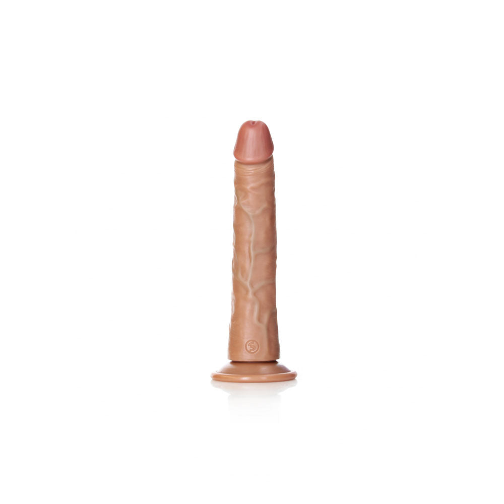 Shots Toys | REALROCK Realistic Slim Dildo with Suction Cup - Tan 20.5cm (8") Dong