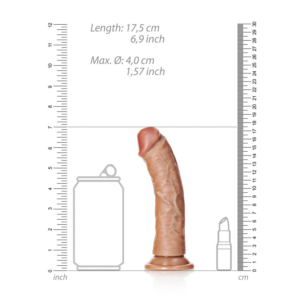 Shots Toys | REALROCK Realistic Regular Curved Dildo with Suction Cup 15.5cm (6") Dong