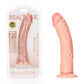 REALROCK Realistic Regular Curved Dildo with Suction Cup - Flesh 18cm (7") Dong