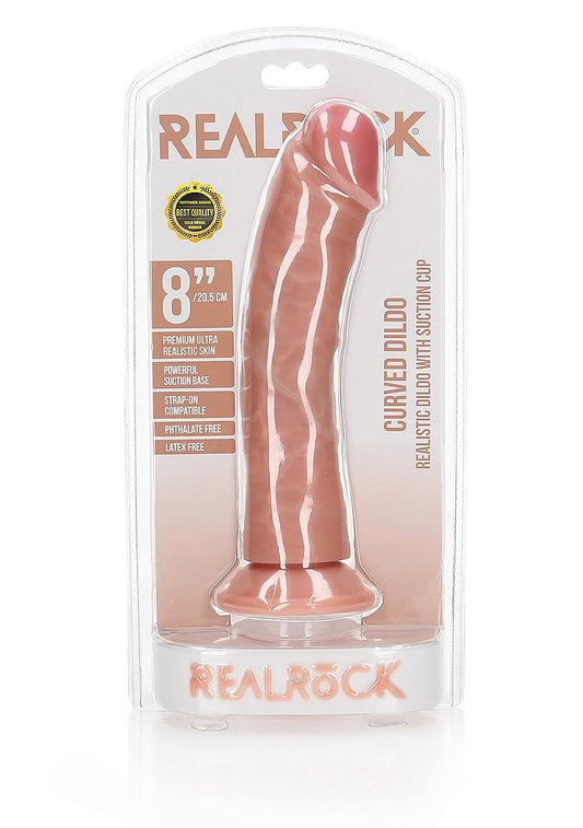 Shots Toys | REALROCK - 8" Cock Regular Curved Dildo - Flesh