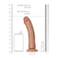 Shots Toys | REALROCK Realistic Regular Curved Dildo with Suction Cup 20cm (8") Dong