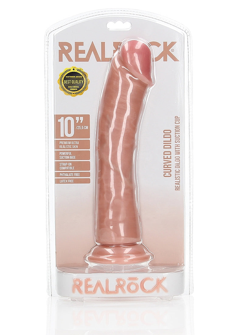 Shots Toys | REALROCK - 10" Cock Regular Curved Dildo - Flesh