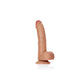 Shots Toys | REALROCK Realistic Regular Curved Dong with Balls - Tan 20.5cm (8") Dildo Suction