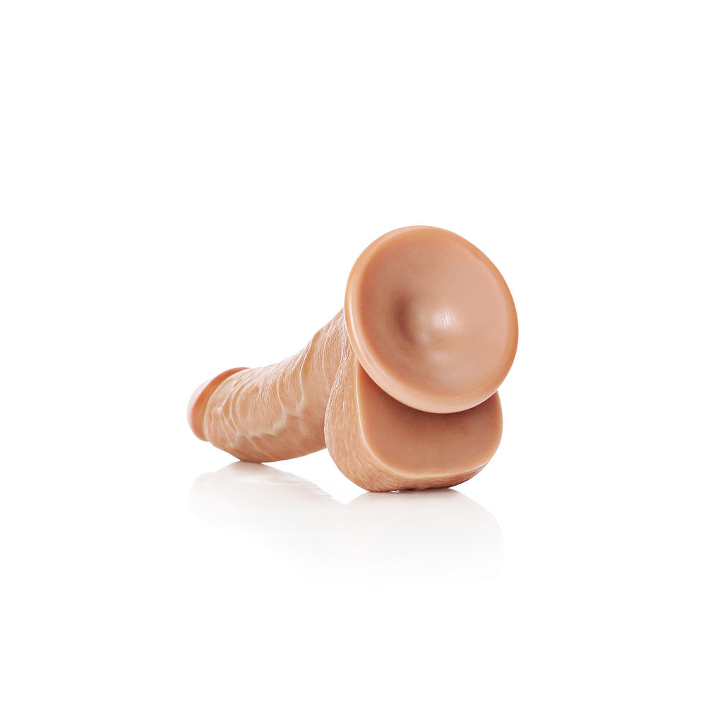 Shots Toys | REALROCK Realistic Regular Curved Dong with Balls - Tan 20.5cm (8") Dildo Suction