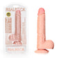 REALROCK Straight Realistic Dildo with Balls - Flesh 18cm (7") Dong w Suction